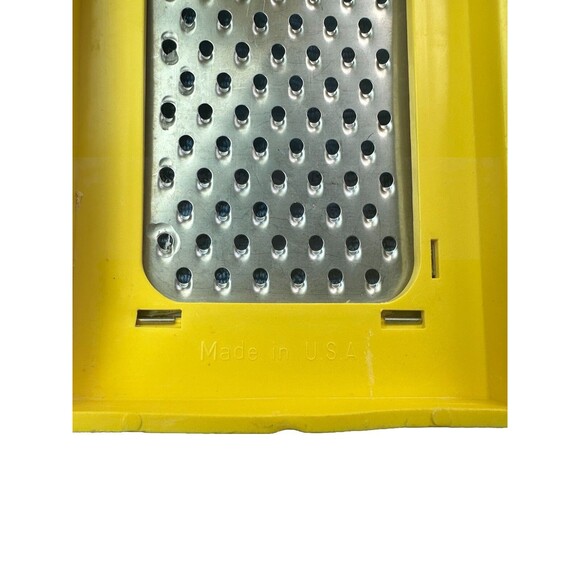 Retro Sunkist Yellow Lemon Citrus Zester Grater Stainless & Heavy Plastic 6" Vtg - Picture 5 of 7